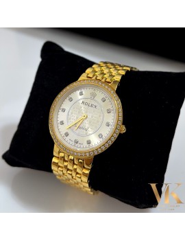 Đồng hồ Rolex Swiss Made trắng đính đá