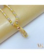 Mề đay xi 3 màu vàng 18k 1KK002443