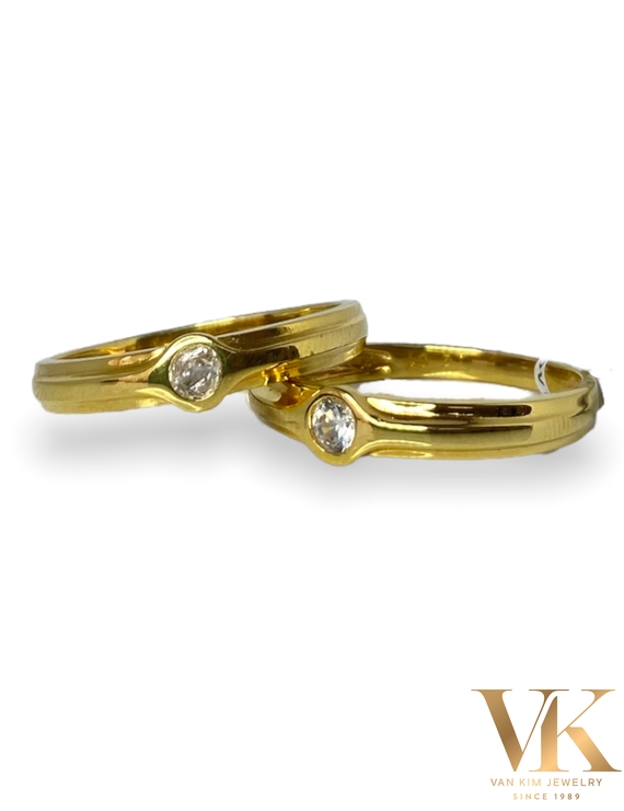 Nhẫn Cưới Đá Chủ 10N00699