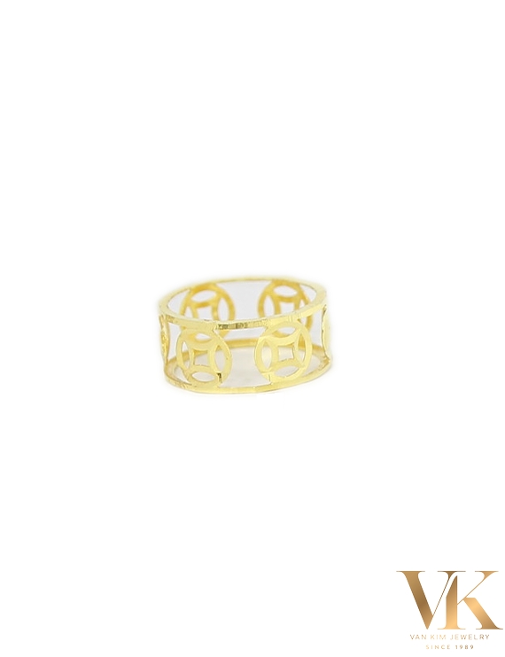 Nhẫn Kim Tiền Bản Lớn 3N802483