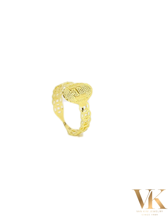 Nhẫn Kim Tiền Khắc Chữ H 10K007746
