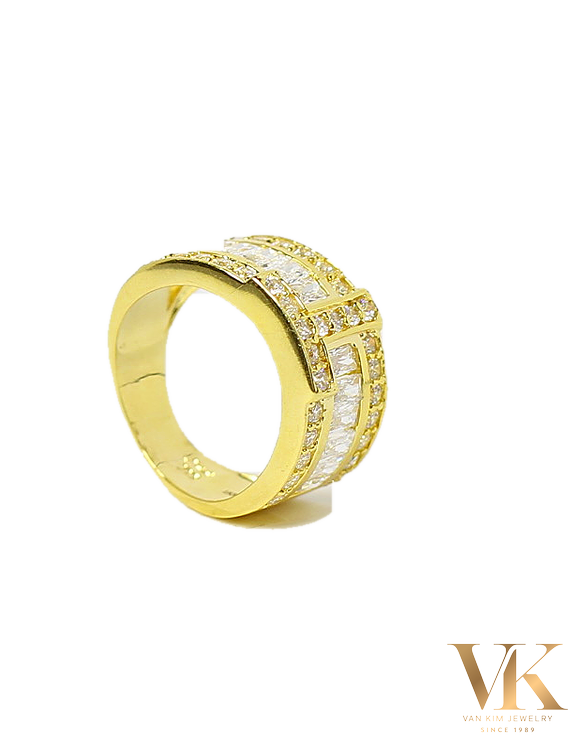 Nhẫn Đính Đá Baguette 10K009660