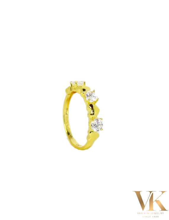 Nhẫn Trái Tim Đính Đá 10K009278