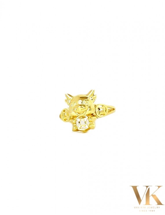 Nhẫn Kim Tiền Bản Lớn 3N802483